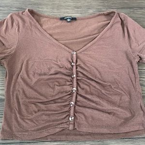 Girls new ambiance brown shirt